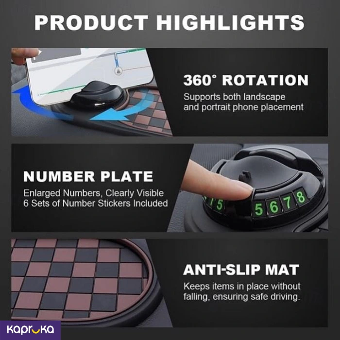 Car Dashboard Gadget Mat Organizing Features Newest Arrival