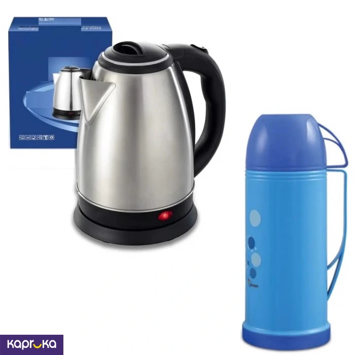Electric Bright Kettle With A Free Gift Of Thermal Mini Flask Grab Your Best Deal