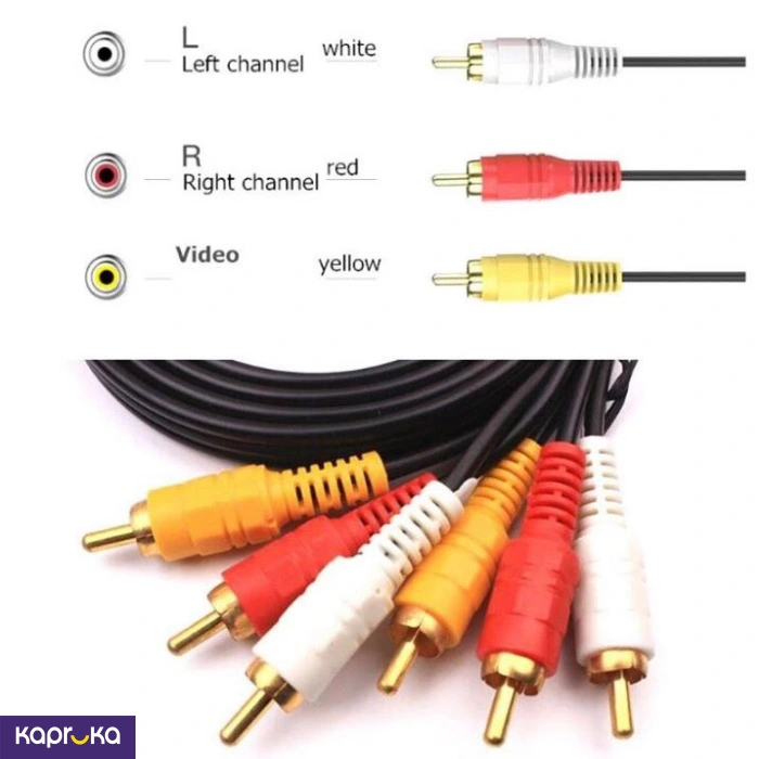 Av Cable Rca Video Audio Convertor Dvd Player Tv Game Satelite Decoder