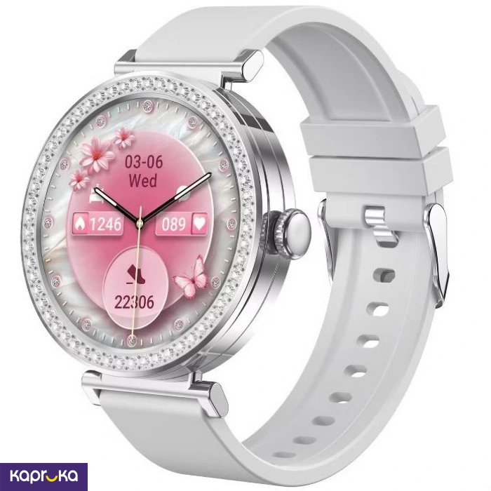 Langsfit Ladies Smart Watch Silver Grey M10 Pro Dual Strap