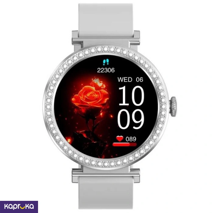 Langsfit Ladies Smart Watch Silver Grey M10 Pro Dual Strap
