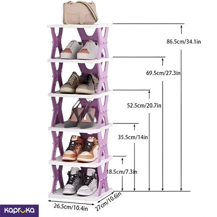 Shoe Rack Foldable Including 06 Compartment Luxury Home Needs