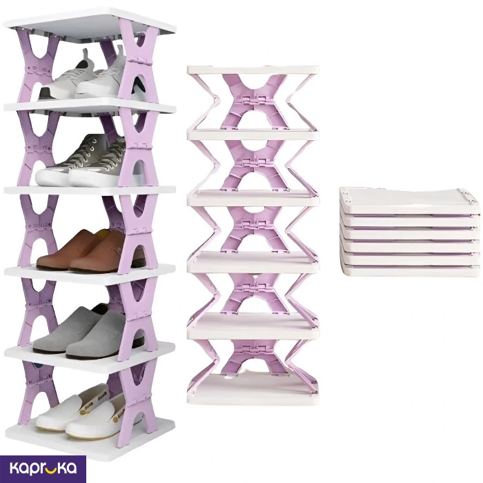 Shoe Rack Foldable Including 06 Compartment Luxury Home Needs