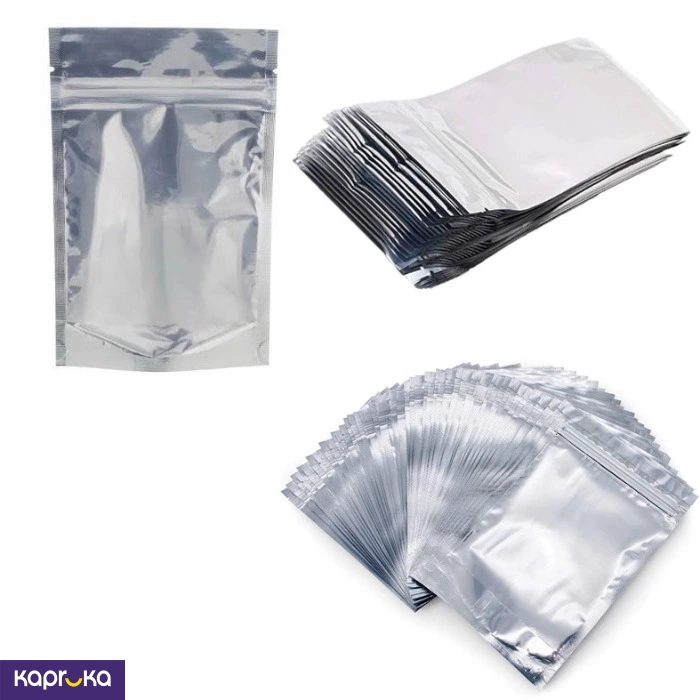 Silver Ziplock Bags 100pcs