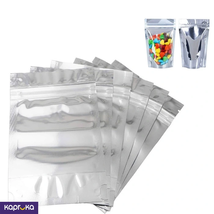 Silver Ziplock Bags 100pcs