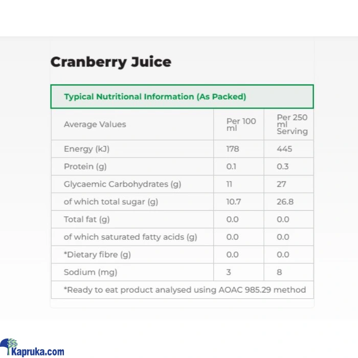 Juice / Drinks ef_pc_groc0v2032p00011 in Sri Lanka
