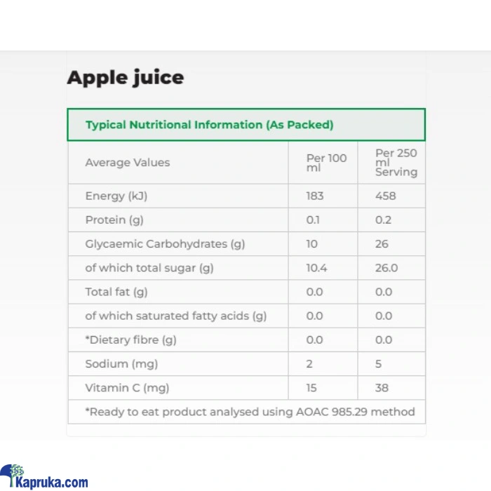 Juice / Drinks ef_pc_groc0v2032p00012 in Sri Lanka