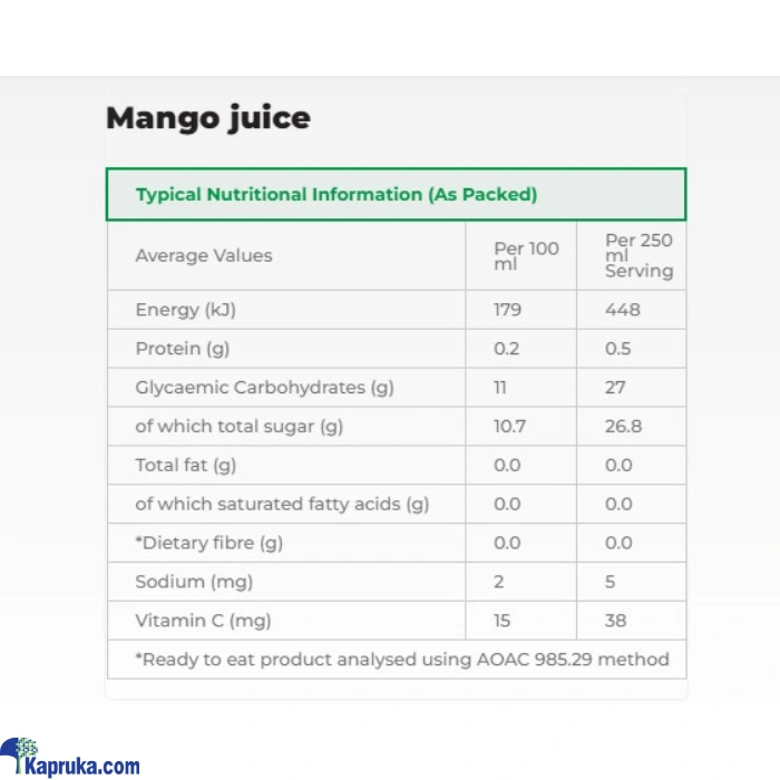 Juice / Drinks ef_pc_groc0v2032p00014 in Sri Lanka