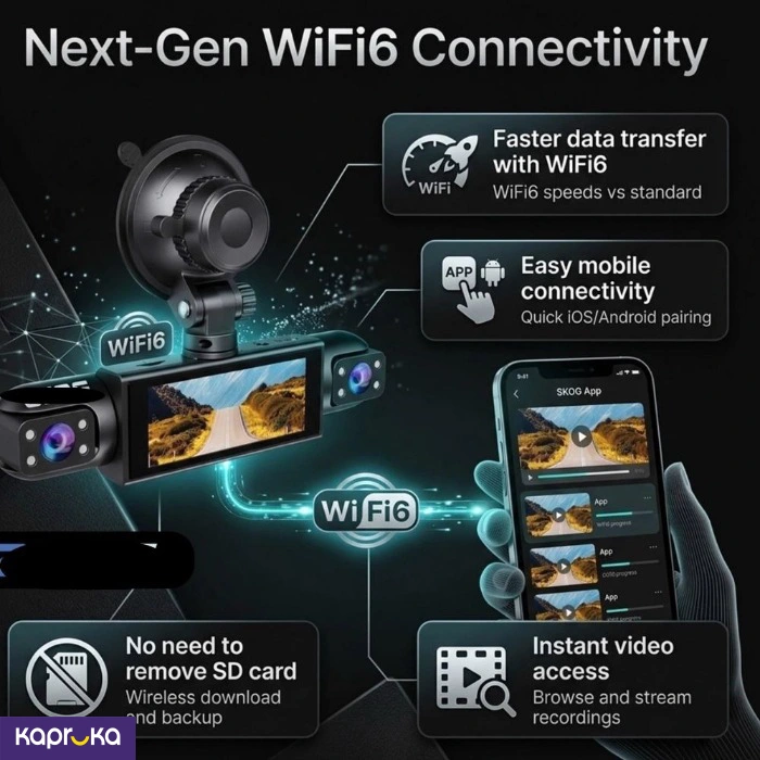 4 Channel Wifi Car Dvr Dash Camera