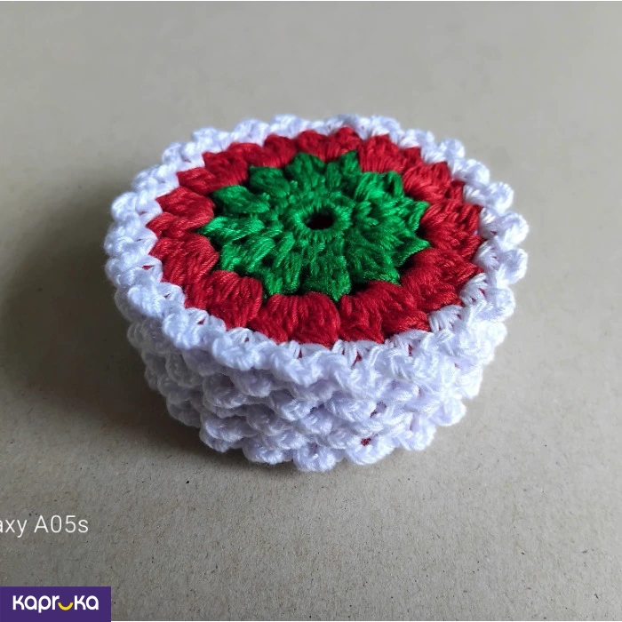 Crochet Christmas Coasters Set Of 6