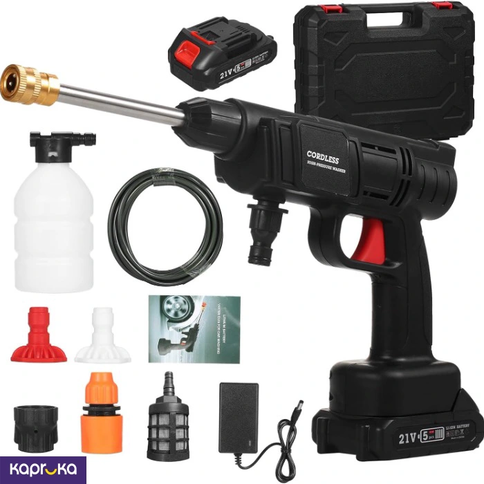 Cordless Pressure Washer 21v Electric High Pressure Cleaner 24 Bar Car Washing Machine