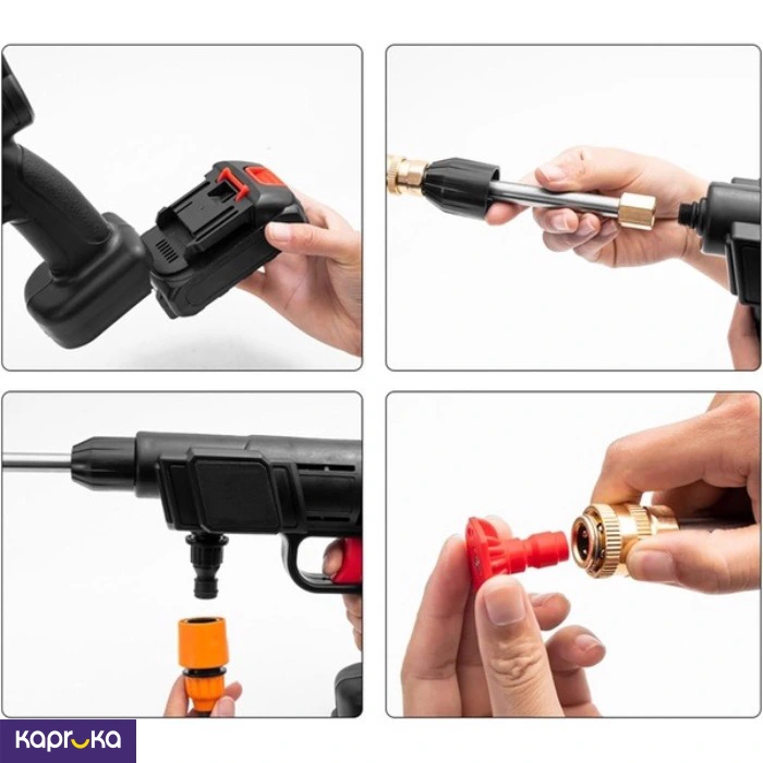 Cordless Pressure Washer 21v Electric High Pressure Cleaner 24 Bar Car Washing Machine