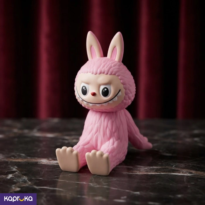 Cute Pink Labubu Phone Stand Holder Kawaii Cartoon Phone Dock For Desk