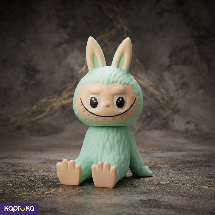 Cute Green Labubu Phone Stand Holder Kawaii Cartoon Phone Dock For Desk