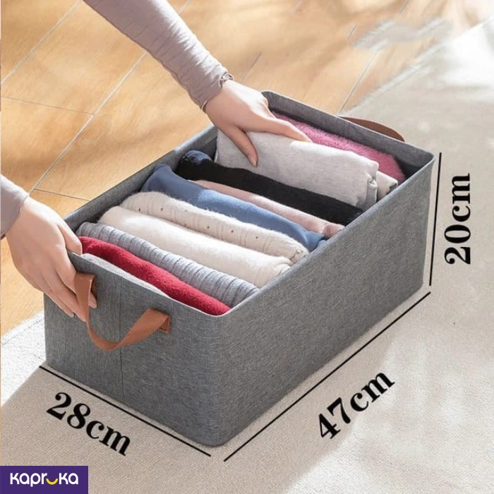 Large Foldable Fabric Storage Bins With Handles