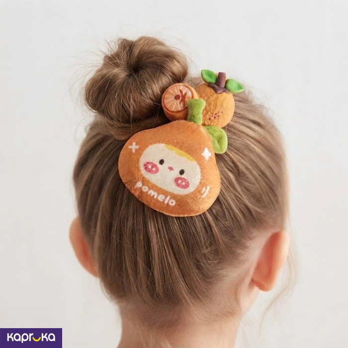 Cute Fruit Hair Clips For Kids 2pcs Pomelo And Orange Hair Barrettes Set For Girls