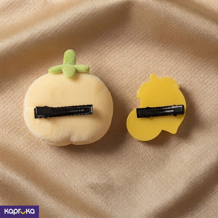 Cute Fruit Hair Clips For Kids 2pcs Lemon And Tomato Hair Barrettes Set For Girls