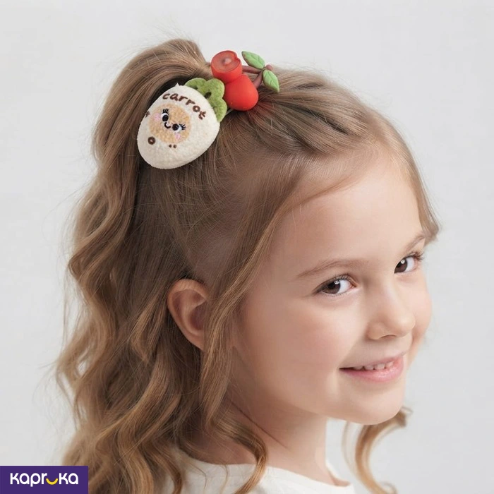 Cute Fruit Hair Clips For Kids 2pcs Carrot And Cherry Hair Barrettes Set For Toddlers Girls