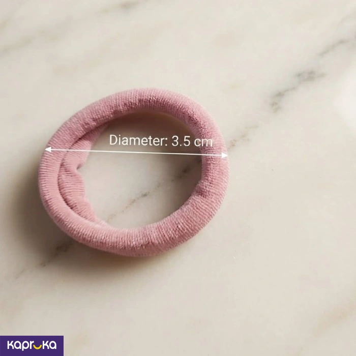 Wool Hair Ties For Women 60pc 3cm Soft Fabric Elastic Hair Bands 12 Colors 5 Each