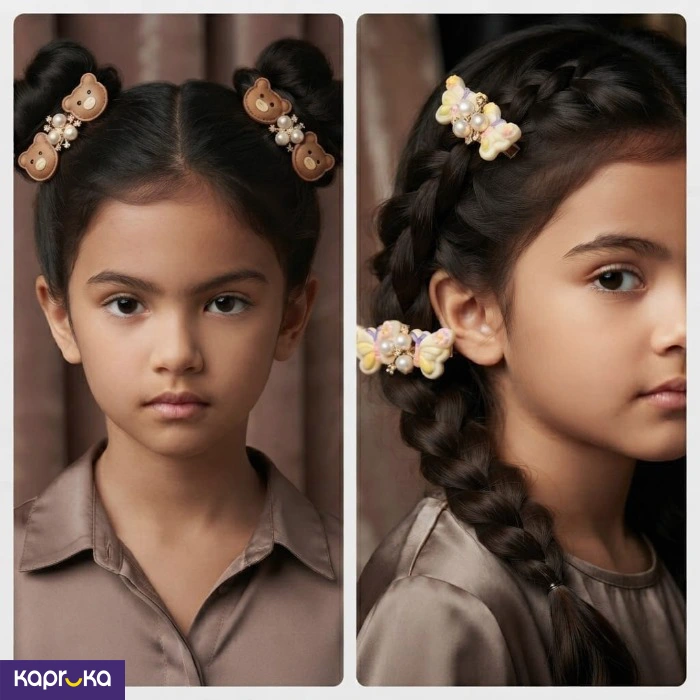 6 Pairs Cute Kawaii Hair Clips For Girls Gold Color Tone Metal Hair Clips