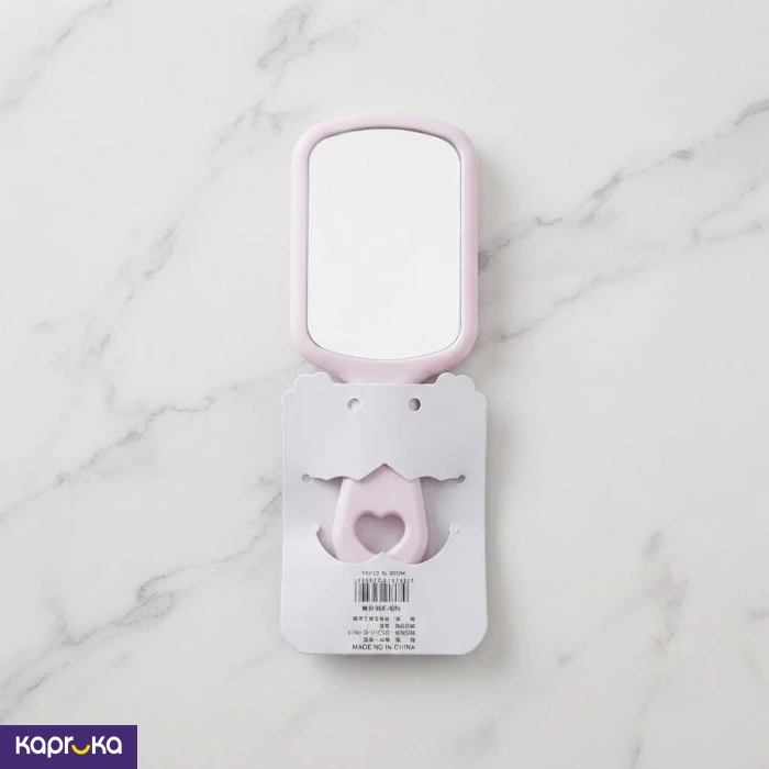 Mini Travel Hair Brush With Mirror 2 In 1 Angel Comb Light Lavender