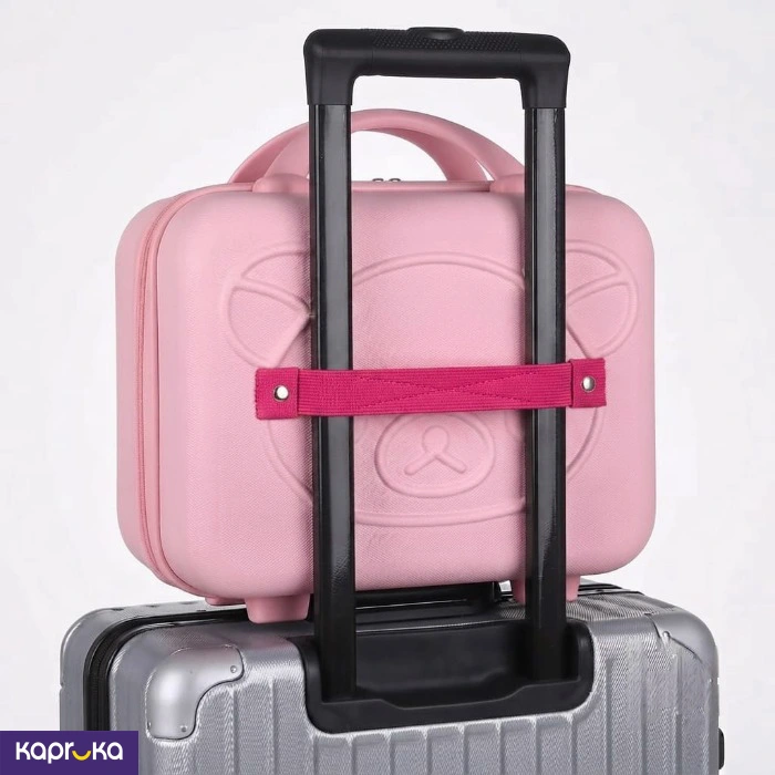 Cute Rilakkuma Travel Cosmetic Case 28x23x14cm Luggage Bag With Lock