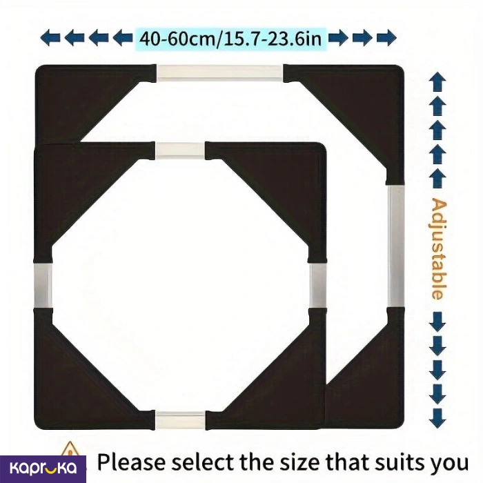 Adjustable Multifunctional Base With Wheels For Washing Machine And Refrigerator Fridge