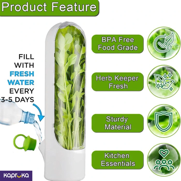 Herb Saver Pod Cilantro Containers For Refrigerator Fresh Herb Keeper