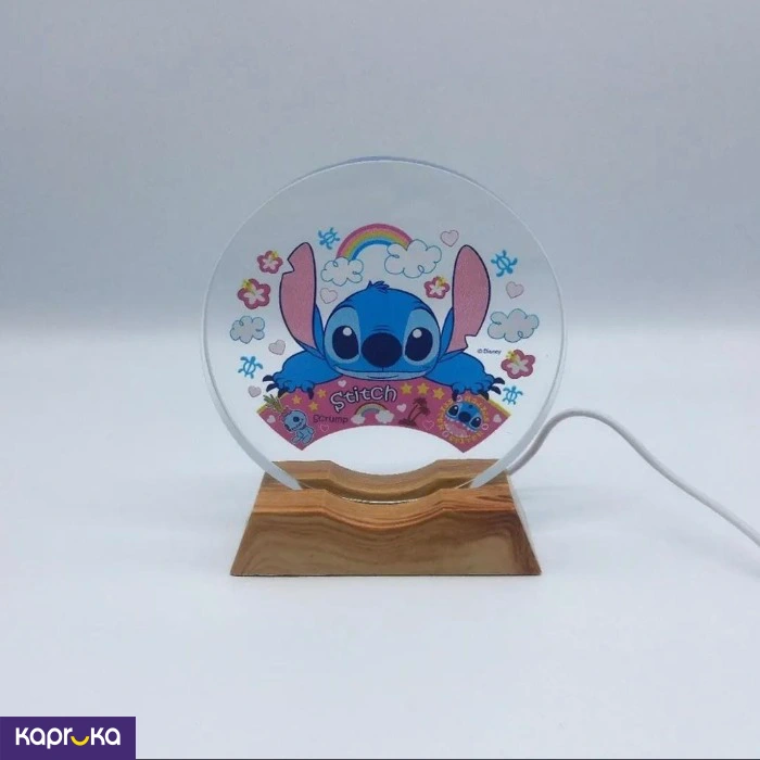 Stitch Crystal Night Lamp Rainbow Floral Design Led Table Lamp