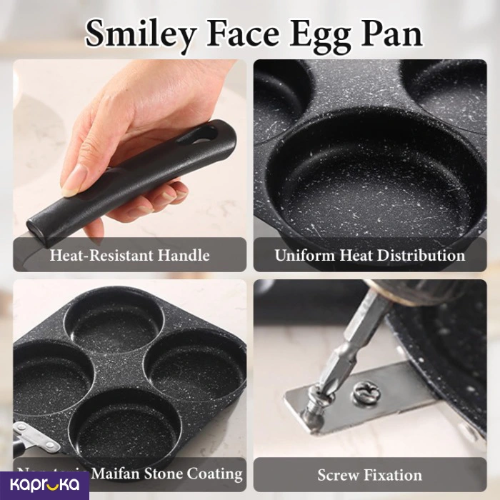 Frying Pan 4hole Non Stick Egg Pan