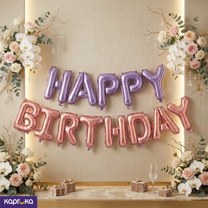 Happy Birthday Foil Balloon Set