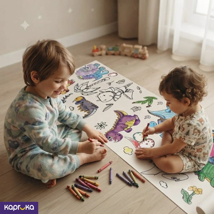 Giant Dinosaur Coloring Paper Roll For Kids 30cm X 90cm Diy Drawing Roll