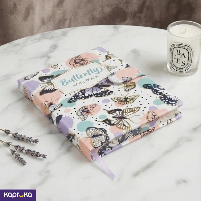 Butterfly Aesthetic Lined Journal Notebook 17cm X 12cm Hardcover Diary With Smooth Matte Cover
