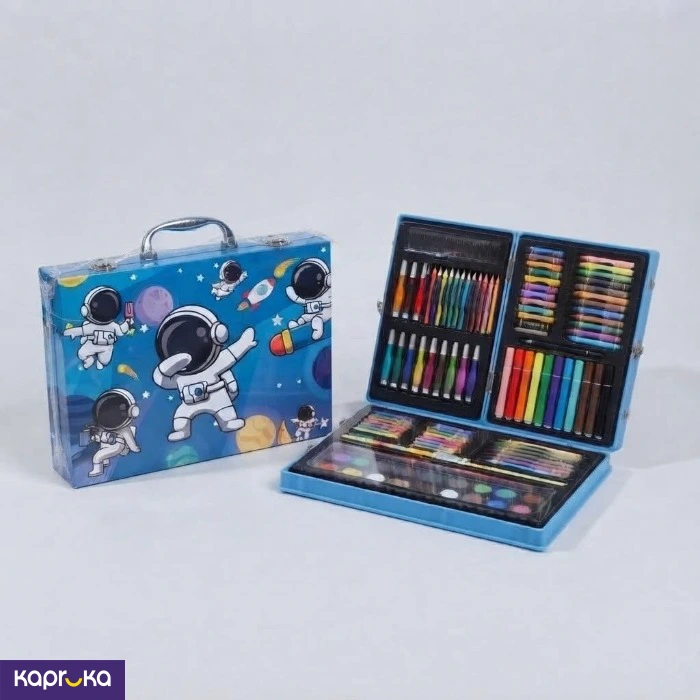 Astronaut Art Kit For Kids Drawing And Colouring Kit With Colour Box