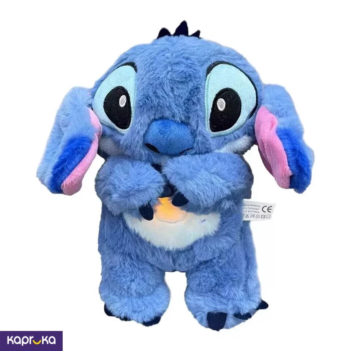 Breathing Stitch Plush Toy With Glowing Led Night Light Calming Cuddle Buddy 10 Inch