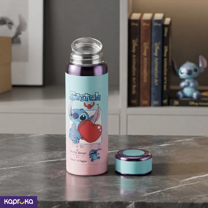800ml Vacuum Stainless Steel Flask Double Wall Insulated Thermal Bottle With Stitch Design