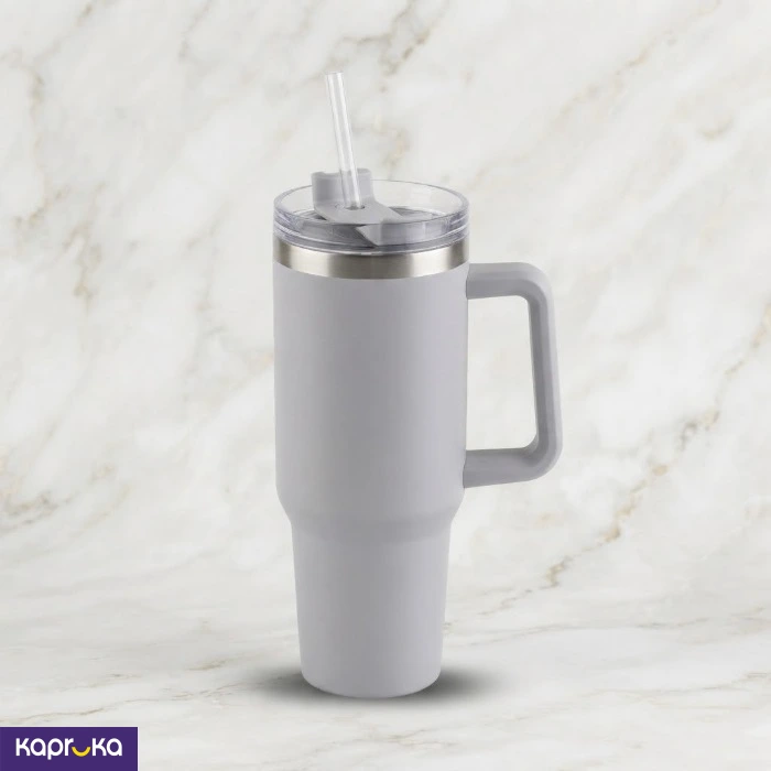 Stainless Steel Vacuum Insulated Mug 40 Oz 1300 Ml Portable Car Mug Tumbler With Handle