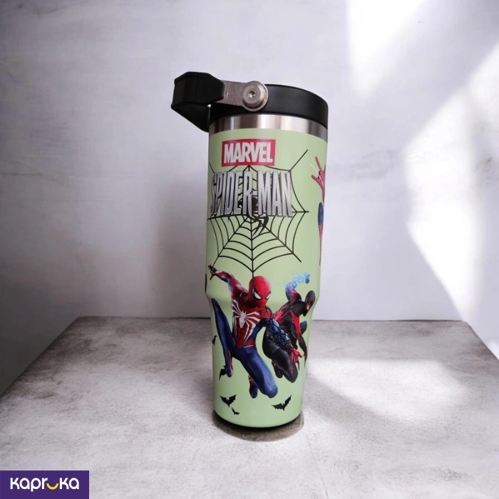 Spider Man Beverage Cup Tumbler 900ml Marvel Insulated Stainless Steel