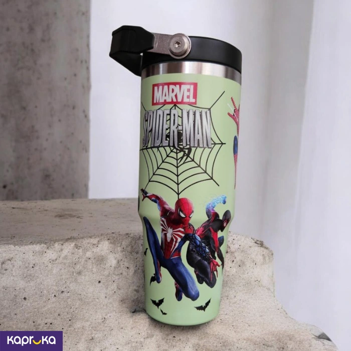 Spider Man Beverage Cup Tumbler 900ml Marvel Insulated Stainless Steel