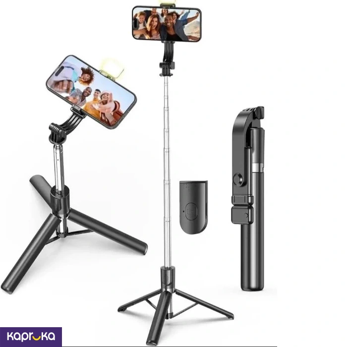 Selfie Stick R1s L Wireless Bluetooth Selfie Stick With Tripod Stand With Led Fill Light