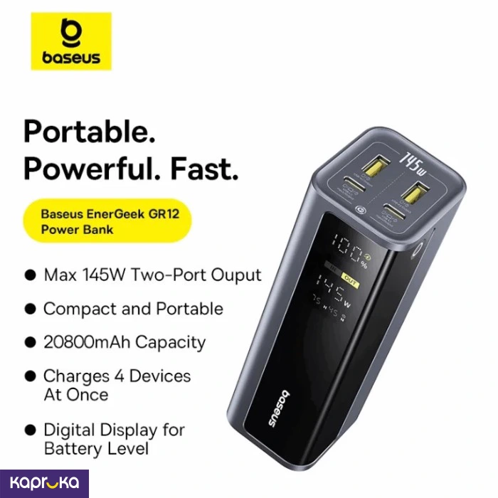Baseus Energeek Gp12 20800mah 145w Power Bank