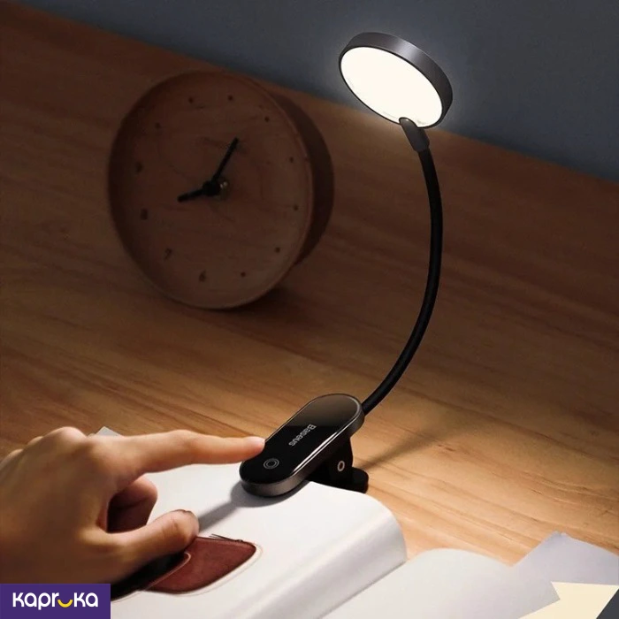 Baseus Comfort Reading Rechargeable Mini Clip Lamp Dark Gray