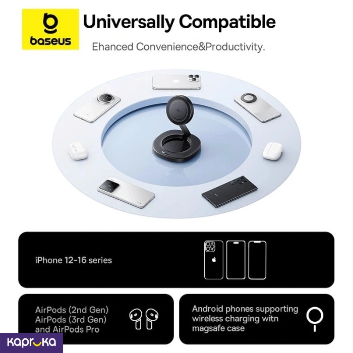 Baseus Enerfill Ff11 15w Qi2 Foldable Wireless Charger