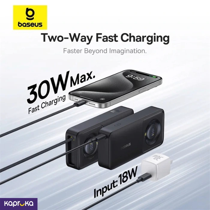Baseus 10000mah 30w Free2pull Power Bank