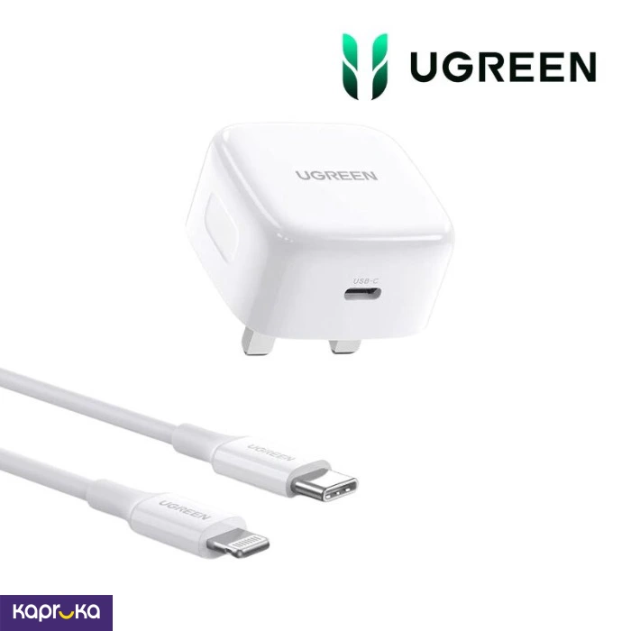 Ugreen 20w Type C Pd Fast Charger With Type C To Lightning 1m Cable Set Cd137