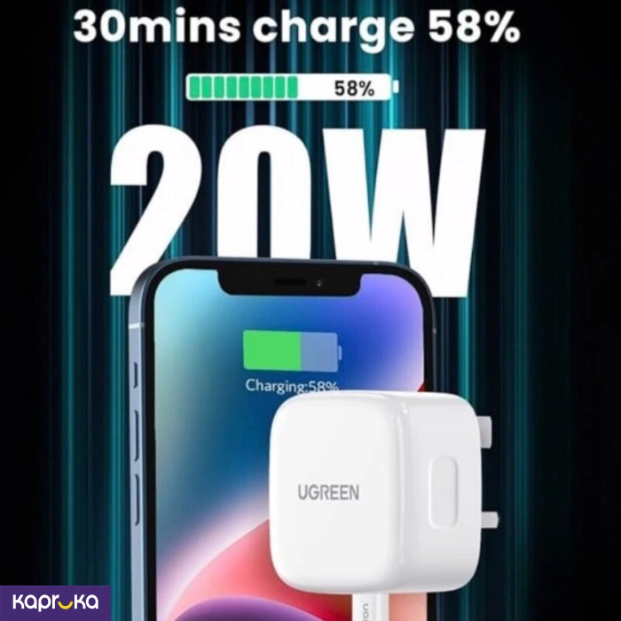 Ugreen 20w Type C Pd Fast Charger With Type C To Lightning 1m Cable Set Cd137