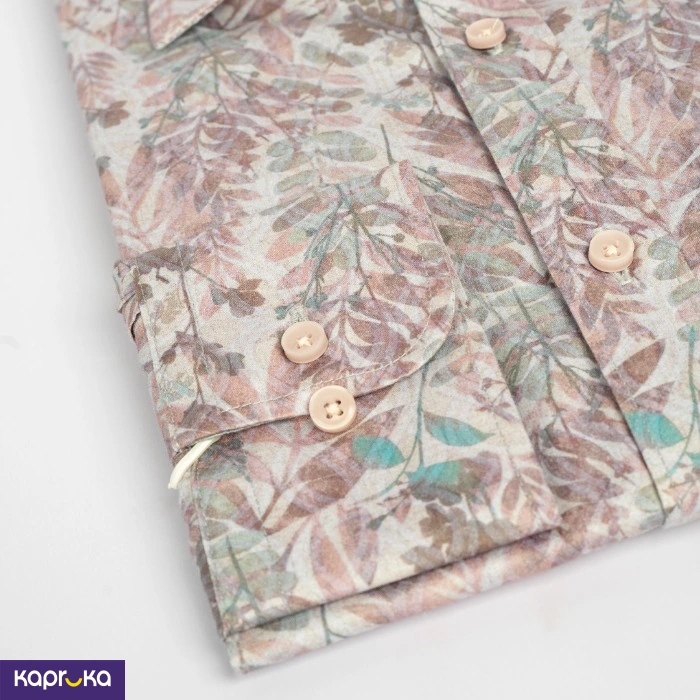 Men S Icon Slim Fit Casual Long Sleeve Printed Shirt