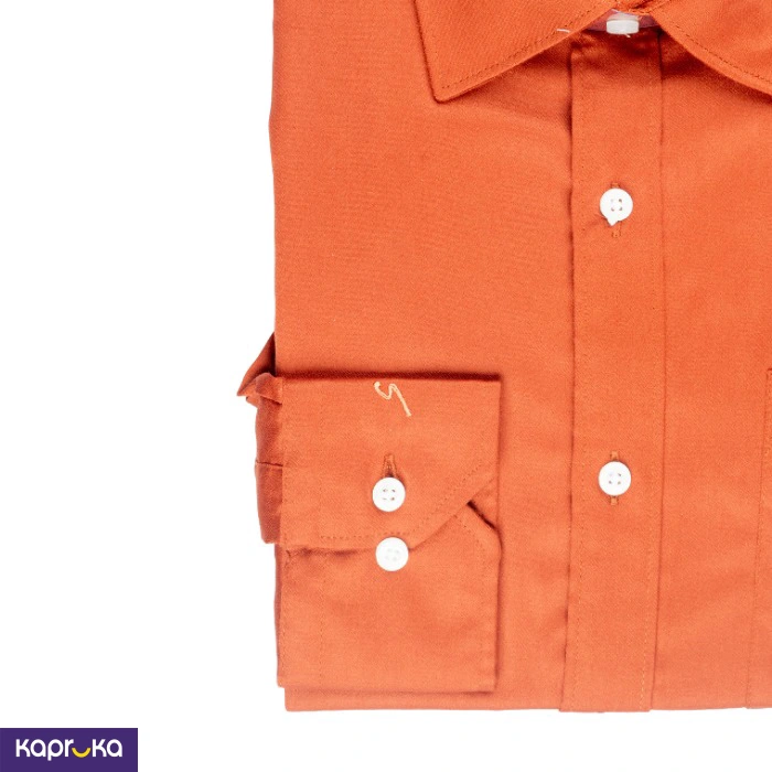 Signature Men S Formal Orange Long Sleeve Shirt