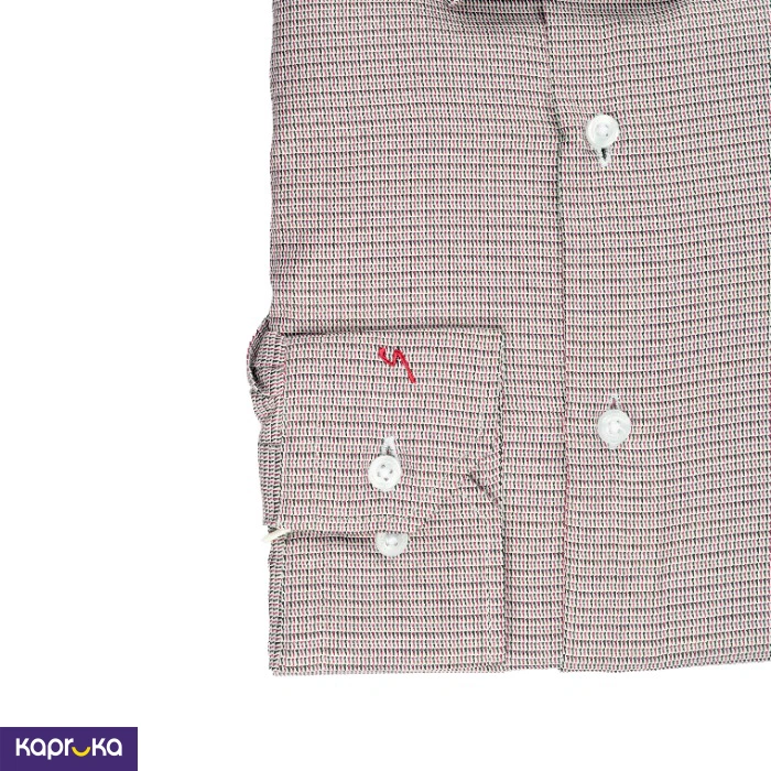 Signature Formal Men S Red Micro Print Long Sleeve Shirt