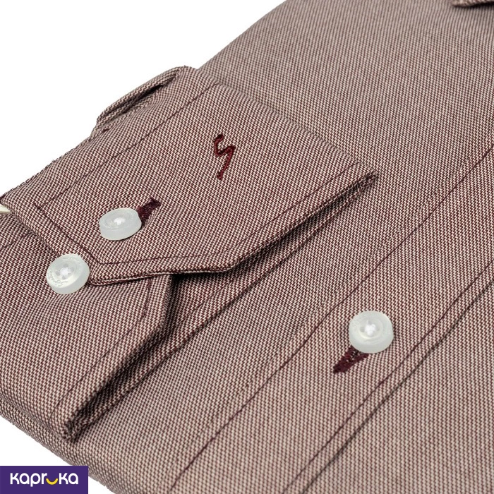 Signature Mens Slim Fit Dark Maroon Formal Shirt